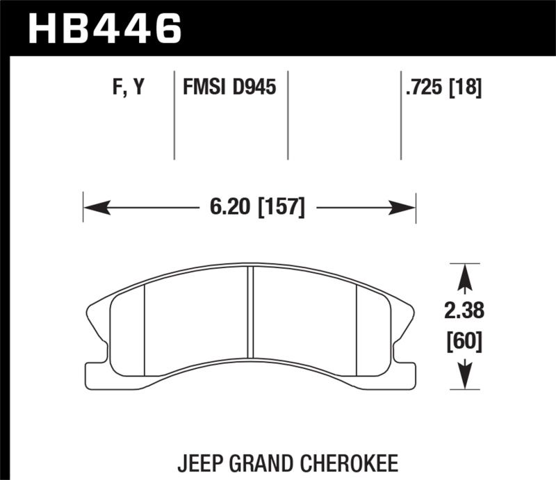 Hawk Performance HB948Z.709 Front LTS Brake Pads for 21-Up BMW G80 M3 3.0 L6