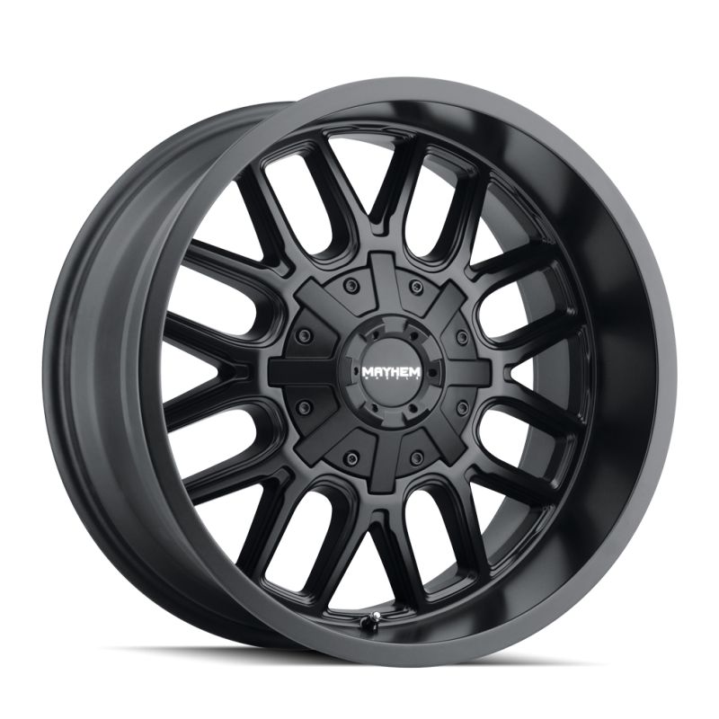 8107-2137MB 20 x 10 in. 6x135 BP, -19 mm Offset & 106 mm Hub 8107 Cogent Matte Black Wheel