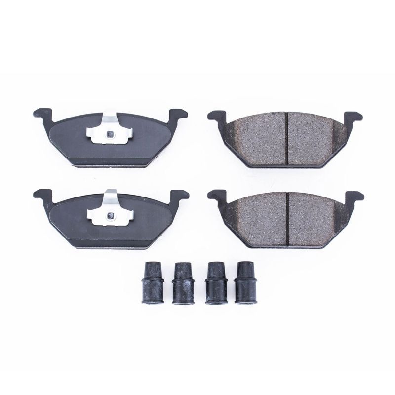 PowerStop 17-768 Front Z17 Evolution Ceramic Brake Pads with Hardware for 1998 Volkswagen Beetle