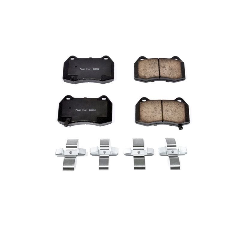 PowerStop 17-960 Front Z17 Evolution Ceramic Brake Pads with Hardware for 2003-2004 Infiniti G35