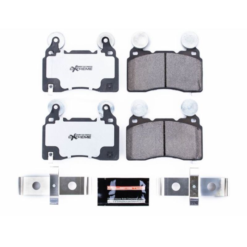 PowerStop Z26-1474 Front Z26 Extreme Street Brake Pads with Hardware for 2016-2018 Cadillac CT6