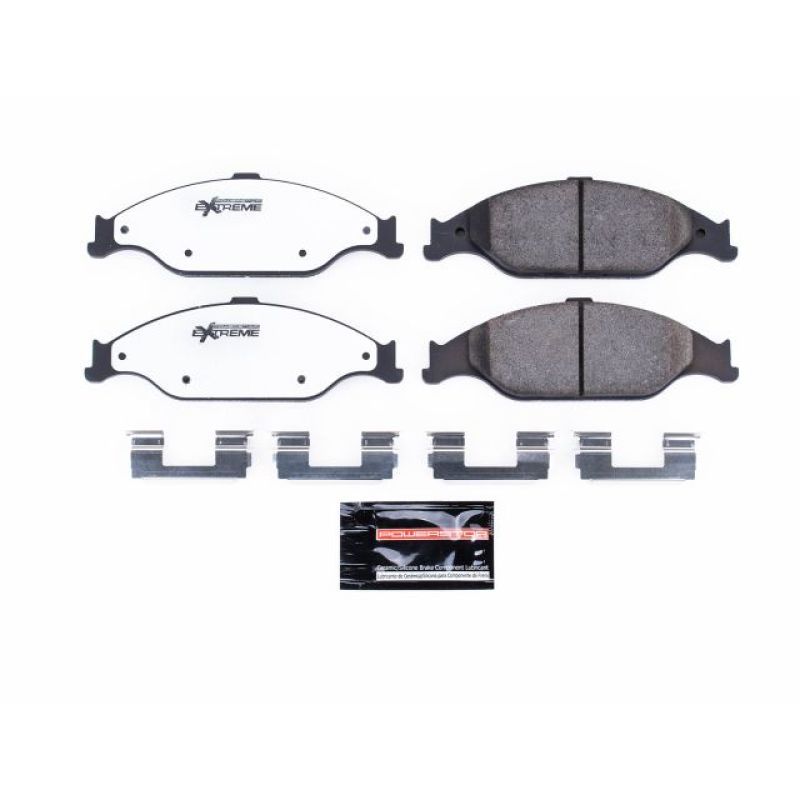 PowerStop Z26-804 Front Z26 Extreme Street Brake Pads with Hardware for 1999-2004 Ford Mustang