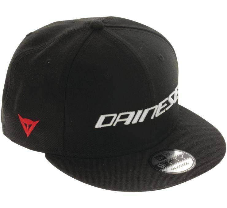 Picture of Dainese 201990051-606-N 9Fifty Trucker Snapback Cap - Black & Red - One Size