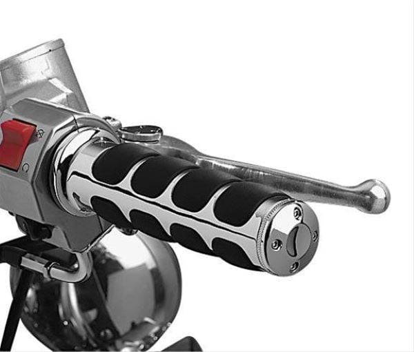 6236 Triumph ISO Grips - Chrome