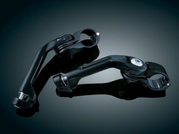 Tour Tech 6 in. Back Arms with 1.25 in. Clamps without Pegs - Black