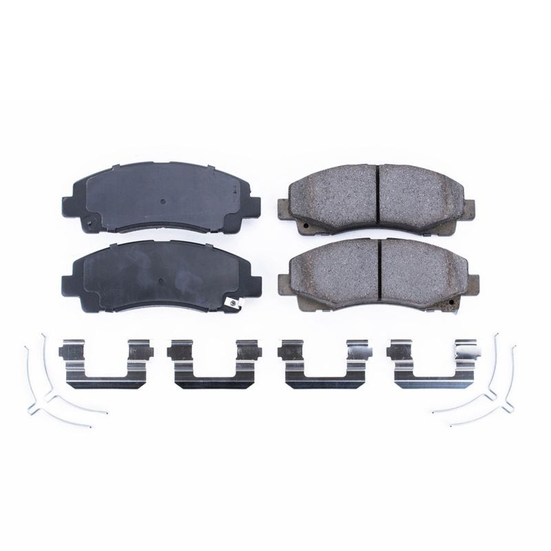 PowerStop 17-1584 Front Z17 Evolution Ceramic Brake Pads with Hardware for 2015-2019 Acura TLX