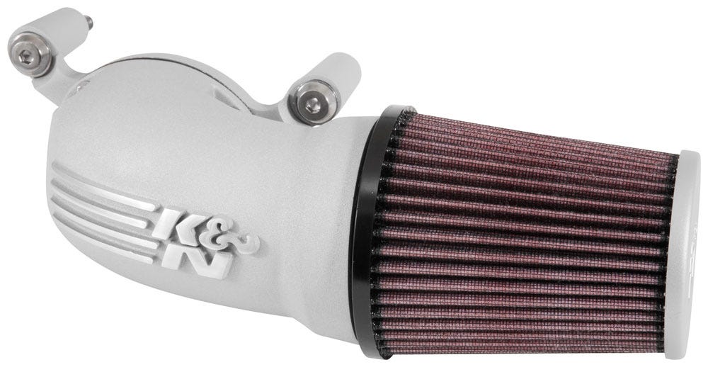 K&N Engineering 63-1134S 08-17 Harley-Davidson Touring Models Performance Air Intake System - Silver -  YEAST GARD ADVANCED