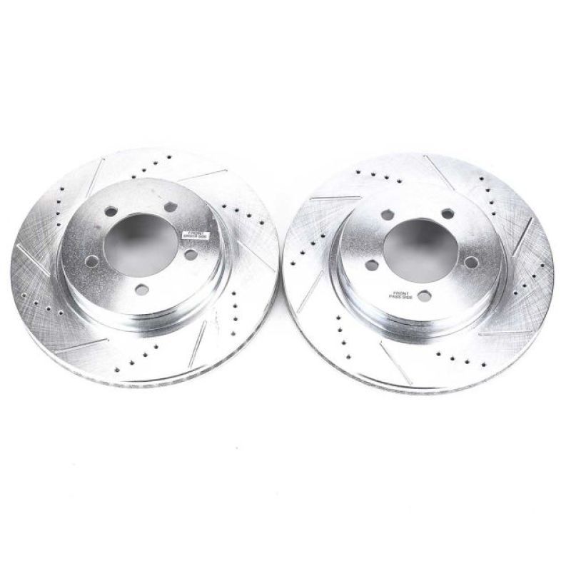 PowerStop AR8589XPR Front Evolution Drilled & Slotted Rotors for 2002-2005 Ford Explorer, Pack of 2