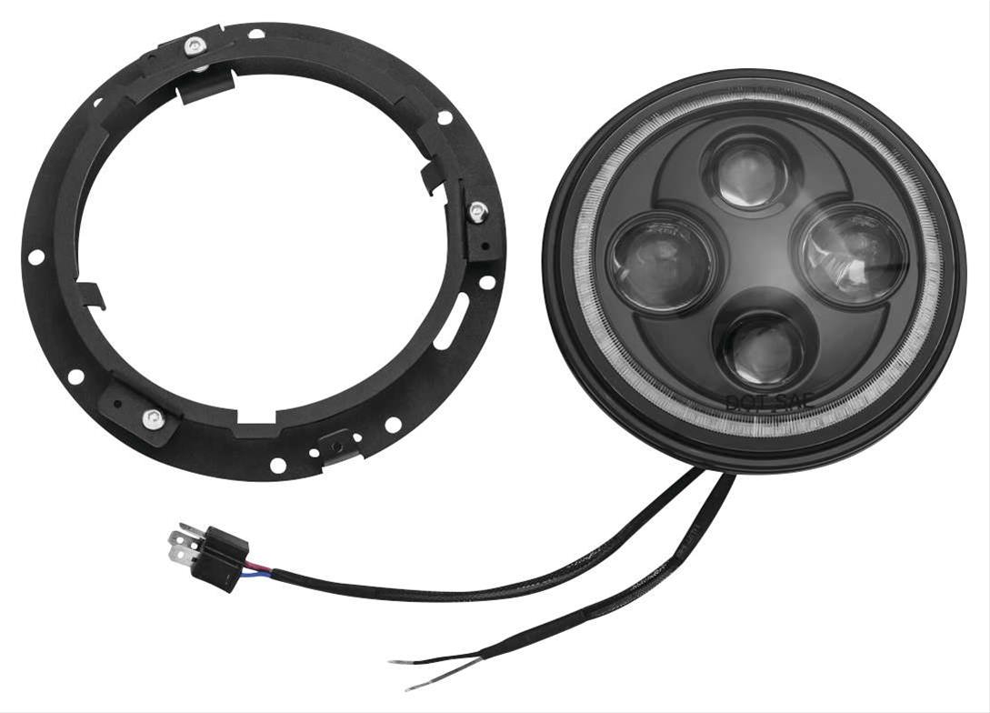 2460 7 in. Orbit Vision LED Headlight for 2000-2002 Bentley Arnage Red Label