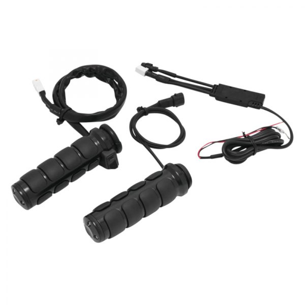 Heated ISO Grips Throttle-By-Wire - Gloss Black