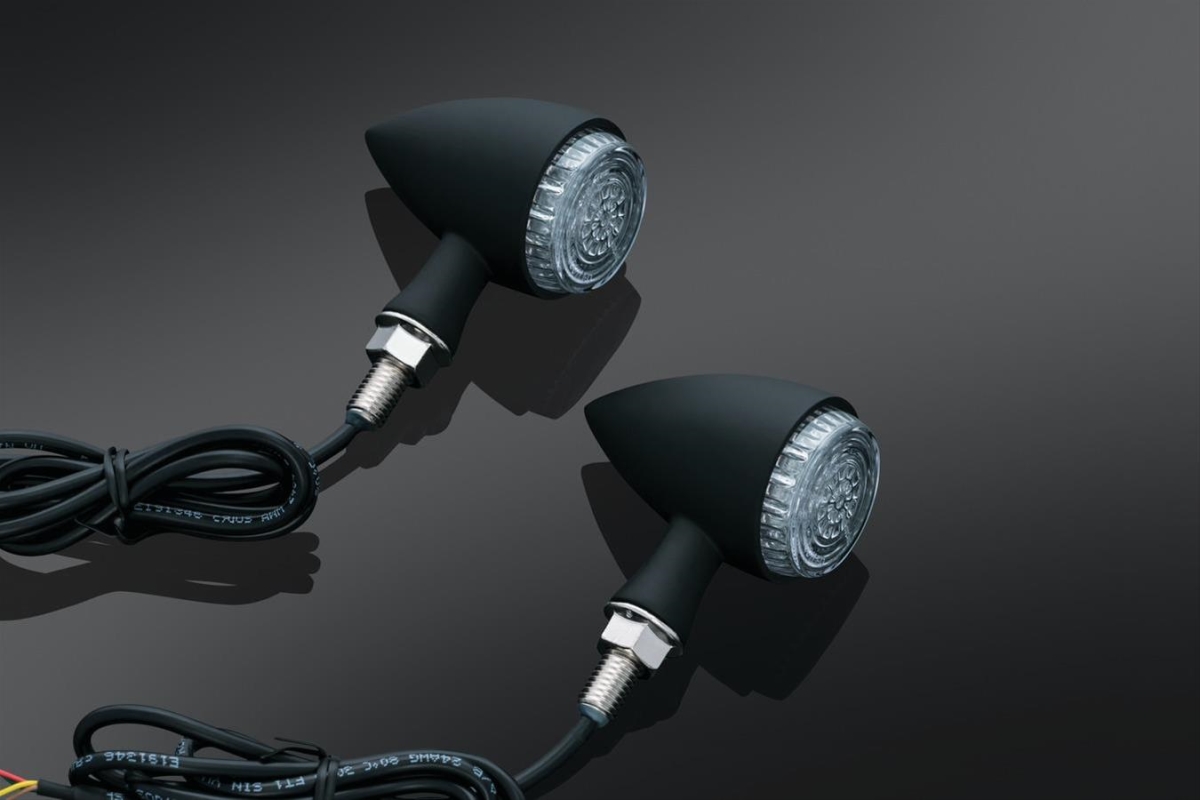 2510 Torpedo Indicator LED Amber Lights - Matte Black