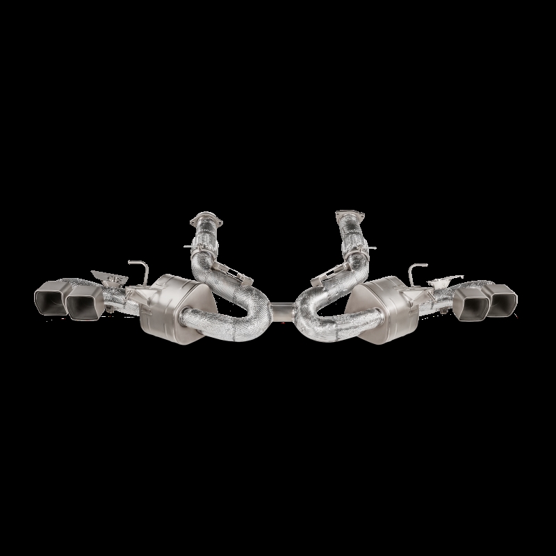 S-CO-TI-4 Stingray C8 OPF & GPF Slip-On Line with Titanium Tips for 2020 Chevrolet Corvette
