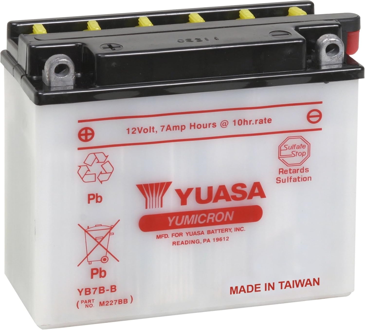 YUAM227BB 12V Battery for YB7B-B Yumicron