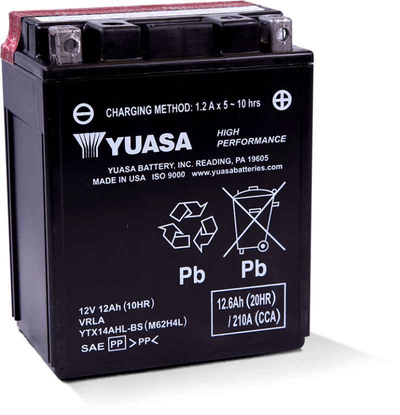 YUAM62H4L YTX14AHL-BS High Performance AGM 12V Battery