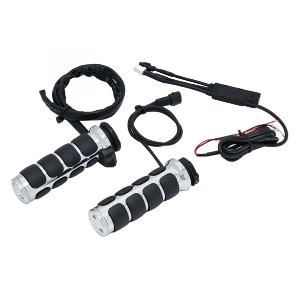 6471 Heated ISO Grips Cable - Chrome
