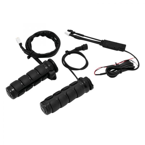 6473 Heated ISO Grips Dual Cable - Gloss Black