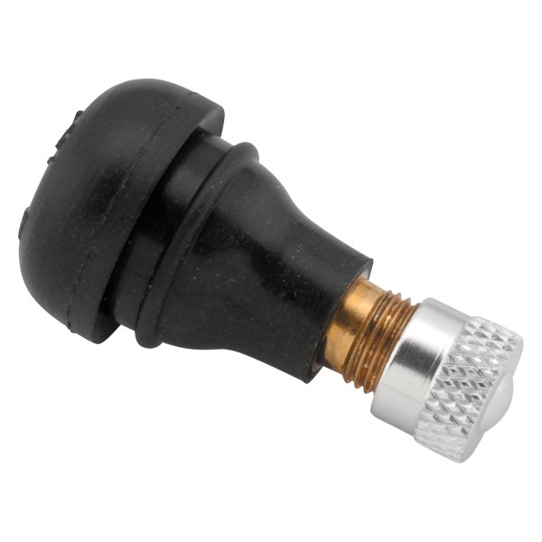 15mm Rubber Valve Stem - Black - Pack of 2 - Durable Design