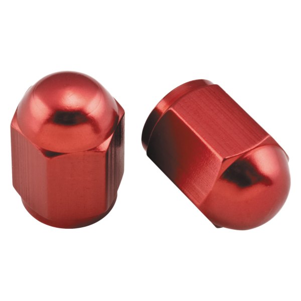 Aluminum Valve Caps - Red - Pack of 12