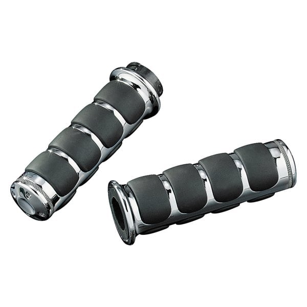 Premium ISO Grips without Throttle Boss Dual Cable - Chrome
