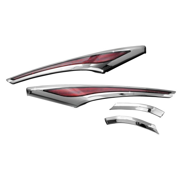 3232 L.E.D. Saddlebag Accent Swoops for 12-17 GL1800 - Chrome