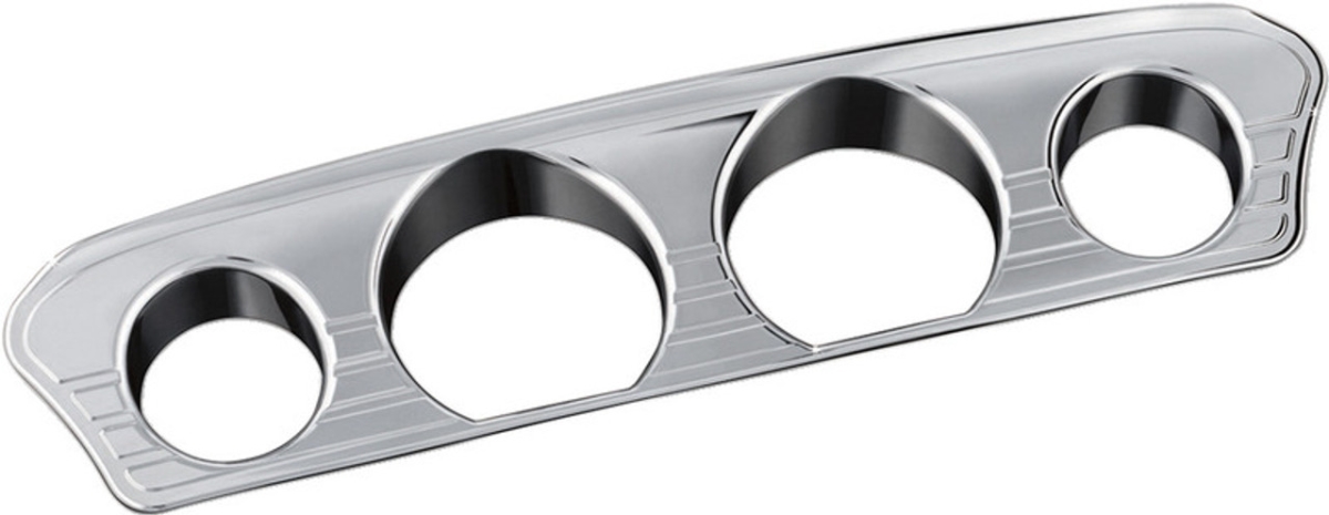 Tri-Line Gauge Trim for 14-Up Touring Models - Chrome