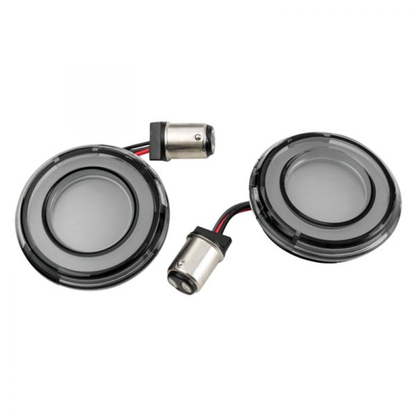 Rear Tracer L.E.D. Turn Signal Inserts - Red & Smoke Lens