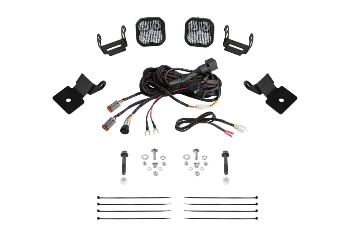 DD7848 14-18 Polaris RZR XP Stage Series SS3 A-Pillar Pod Kit - Pro White Combo -  Diode Dynamics