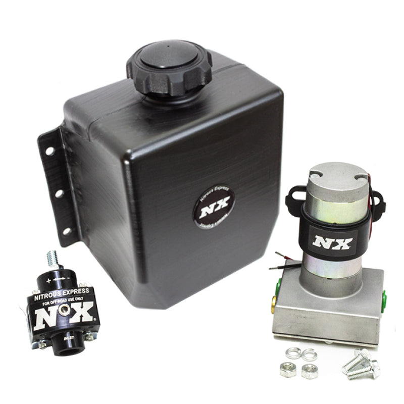 Nitrous Express 15003-3QT Stand Alone Fuel Enrichment System with External Fuel Pump, Fuel Regulator & 3 qt. Tank