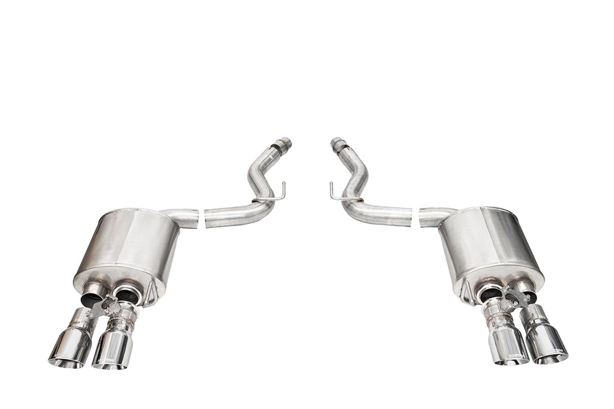 21261 Axle-Back Sport Exhaust for 2024-Up Ford Mustang V8 5.0L -  CORSA Performance