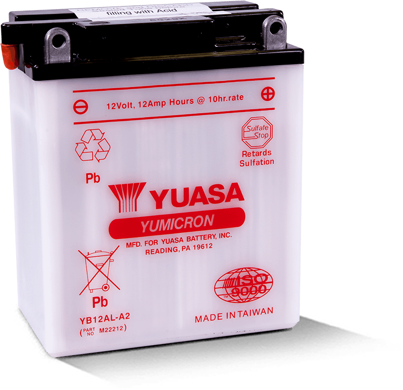 Yuasa YB12AL-A2 Yumicron Conventional Battery