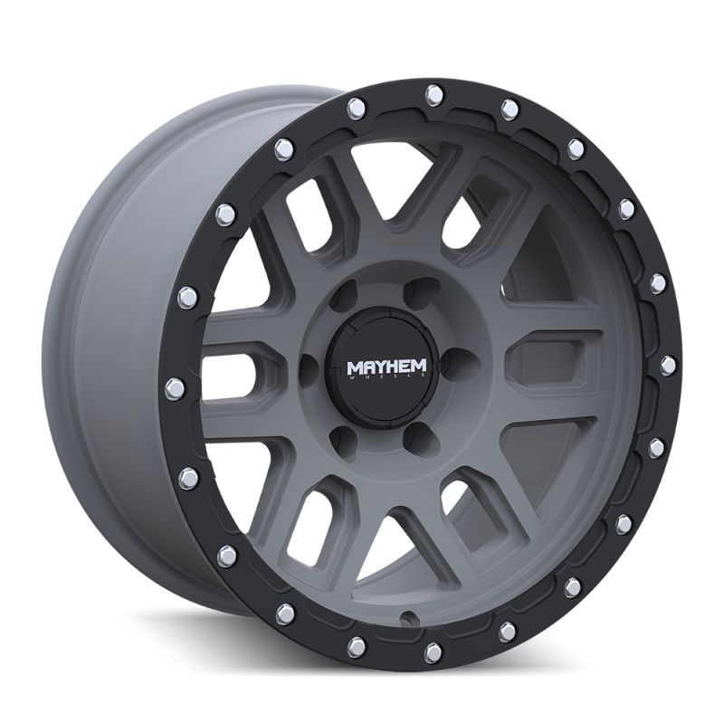 8304-2983MGT12 20 x 9 in. 6x139.7 BP, -12 mm Offset & 106 mm Hub 8304 Delta Matte Gunmetal with Matte Black Lip Wheel