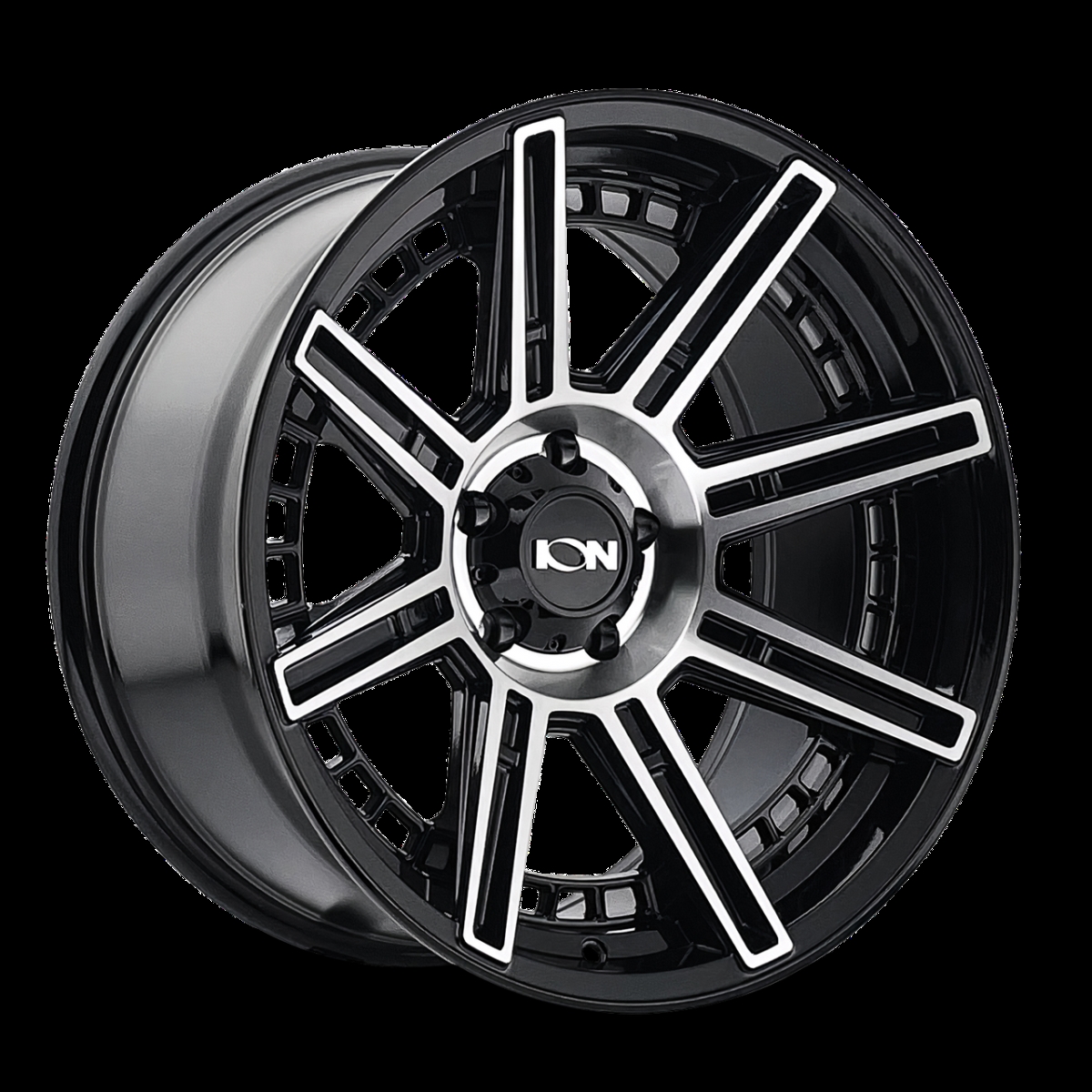 149-2170B 20 x 10 in. 8x170 BP, -24 mm Offset & 125.2 mm Hub 149 Series Black & Machined Wheel