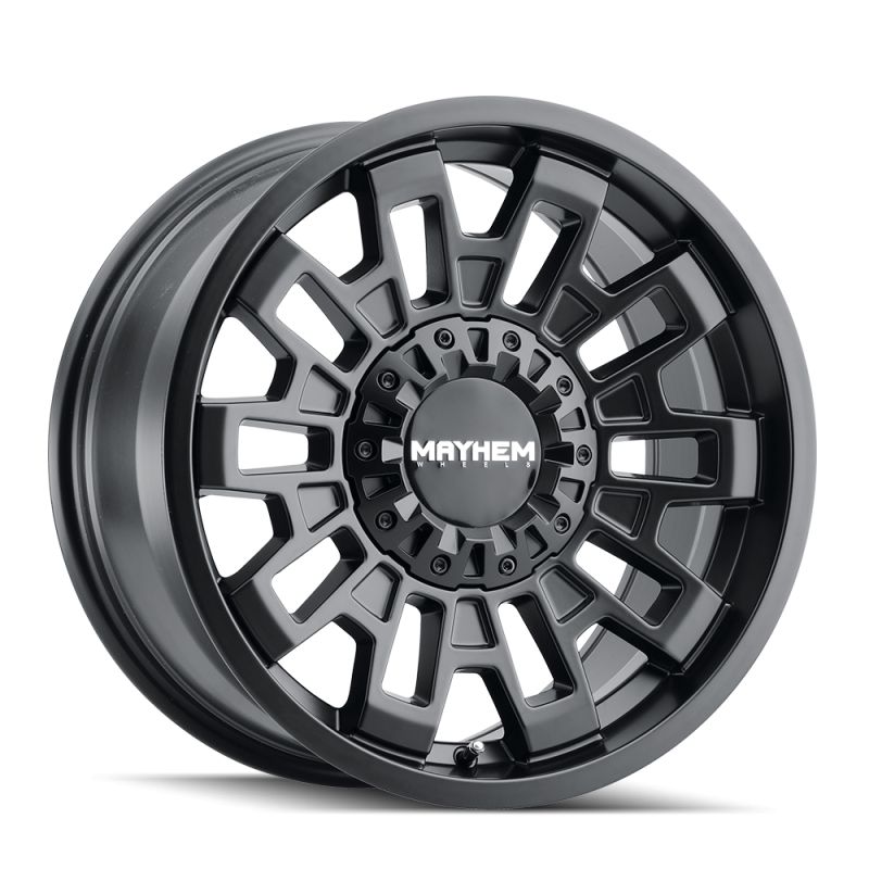 8113-2981MB 20 x 9 in. 8x165.1 BP, 0 mm Offset & 125.2 mm Hub 8113 Cortex Matte Black Wheel