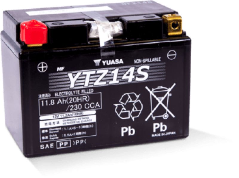 Yuasa YTZ14S Factory Activated AGM High Performance Battery