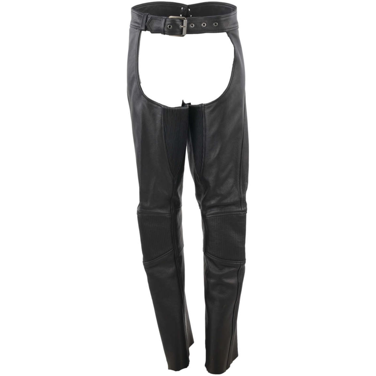 Picture of River Road 94450 Womens Sierra Leather Chaps Pant - Black - Medium