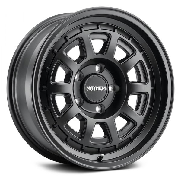 8303-7883MB18 Voyager 17 x 8.5 in., 6 x 139.7 mm BP & 18 mm Offset & 106 mm Hub Matte Black Wheel