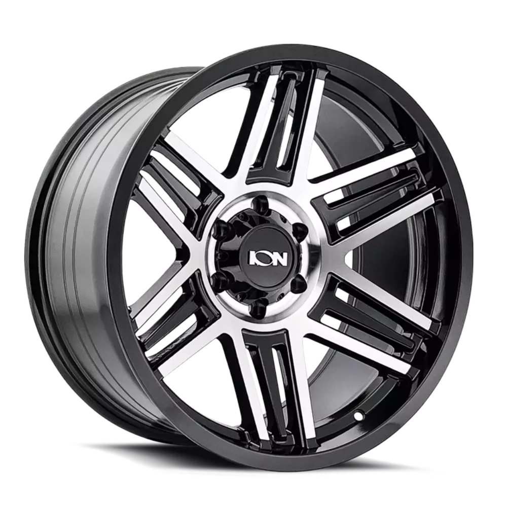 147-2170BM19 20 x 10 in. 8x170 BP, -19 mm Offset & 125.2 mm Hub 147 Series Black & Machined Wheel