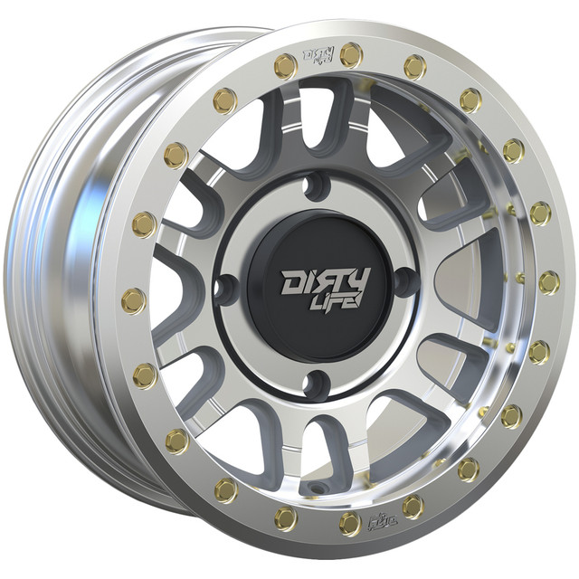 9309R-57102M 15 x 7 in. 4x137 BP, 13 mmOffset & 106.25 mm Hub 9309R Canyon Pro Machined Beadlock Wheel