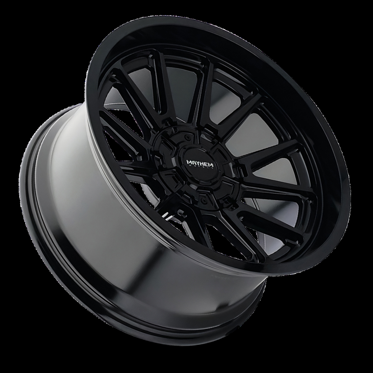 8116-2137B 20 x 10 in. 6x135-139.7 BP, 24 mm Offset & 106 mm Hub 8116 Intrepid Gloss Black Wheel