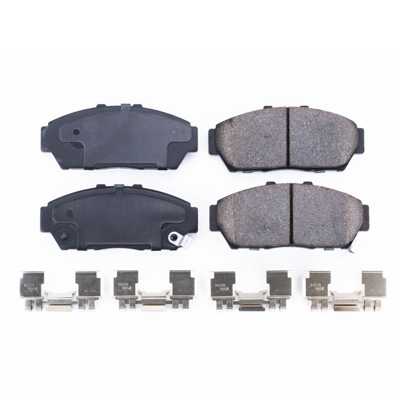 PowerStop 17-617 Front Z17 Evolution Ceramic Brake Pads with Hardware for 1994-2001 Acura Integra