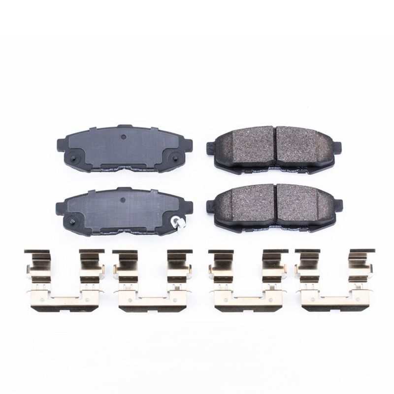 Rear Z17 Evolution Ceramic Brake Pads with Hardware for 2004-2006 Mazda MPV