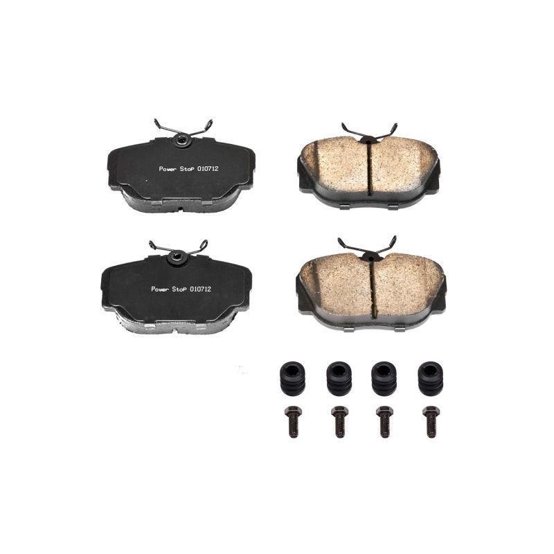 PowerStop 17-493 Front or Rear Z17 Evolution Ceramic Brake Pads with Hardware for 1991 BMW 318i