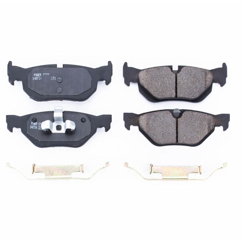 PowerStop 17-1171 Rear Z17 Evolution Ceramic Brake Pads with Hardware for 2007-2009 BMW 323i