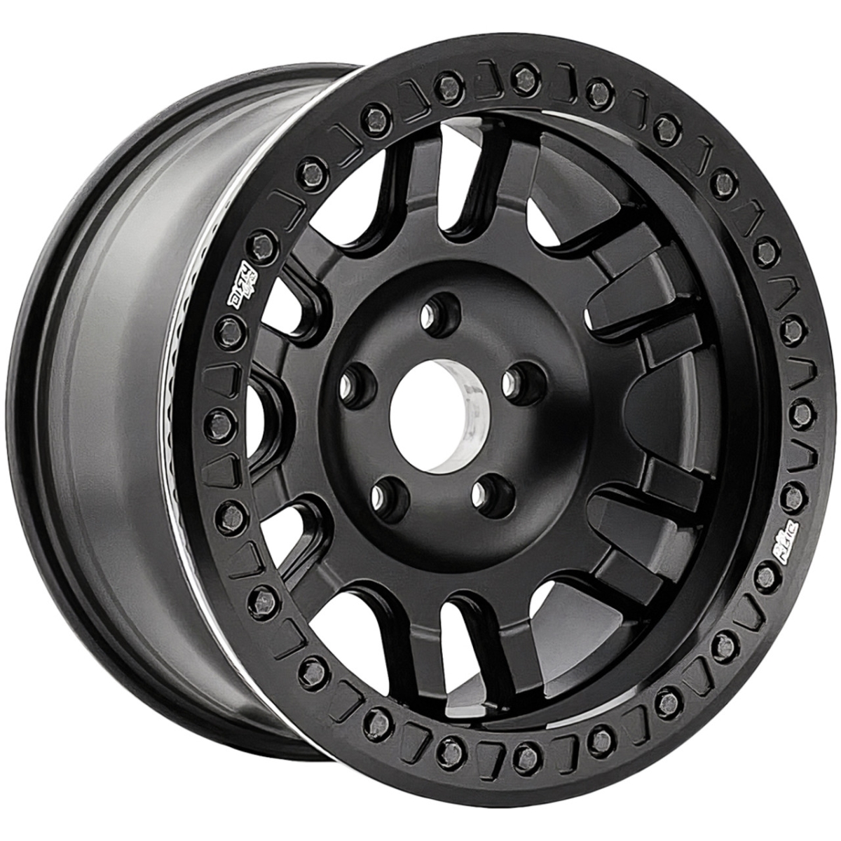 9314-2173MB44 20 x 10 in. 5x127 BP, -44 mm Offset & 71.5 mm Hub 9314 Canyon Race Matte Black Wheel