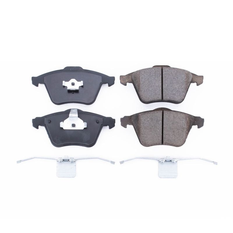 PowerStop 17-915B Front Z17 Evolution Ceramic Brake Pads with Hardware for 2007-2013 Mazda 3