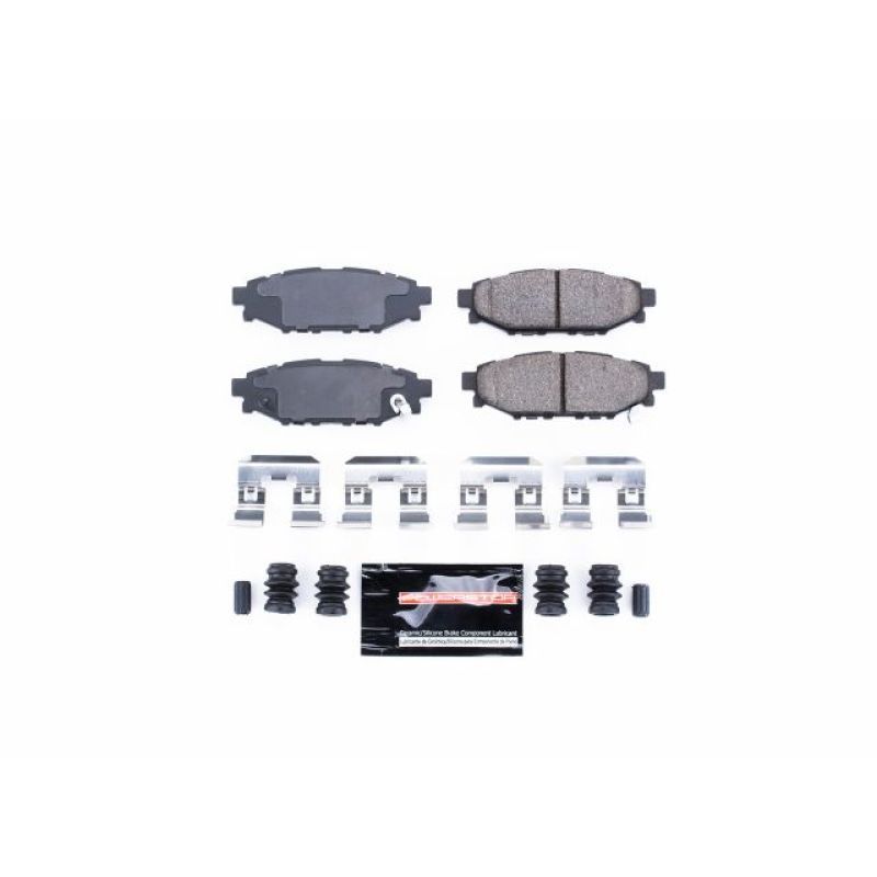 PowerStop Z23-1114 Rear Z23 Evolution Sport Brake Pads with Hardware for 2013-2016 Subaru BRZ
