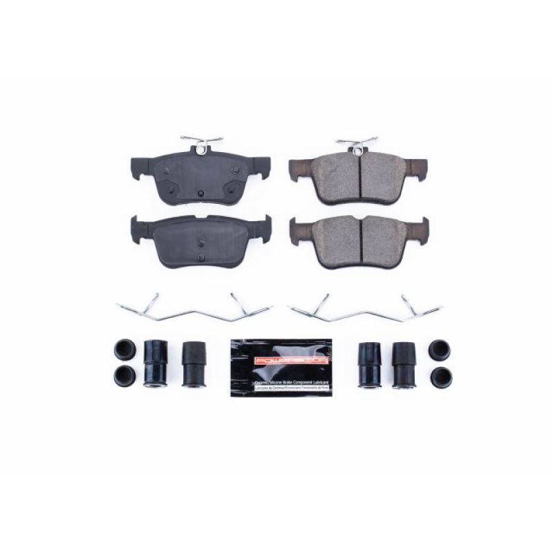 PowerStop Z23-1665 Rear Z23 Evolution Sport Brake Pads with Hardware for 2017-2018 Ford Edge