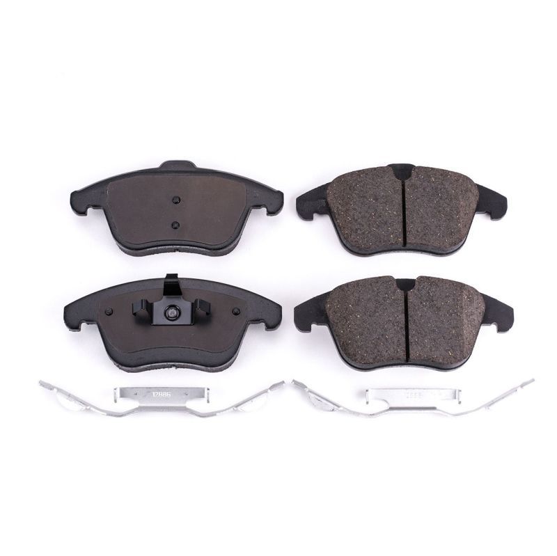 Front Z17 Evolution Ceramic Brake Pads with Hardware for 2008-2012 Land Rover LR2
