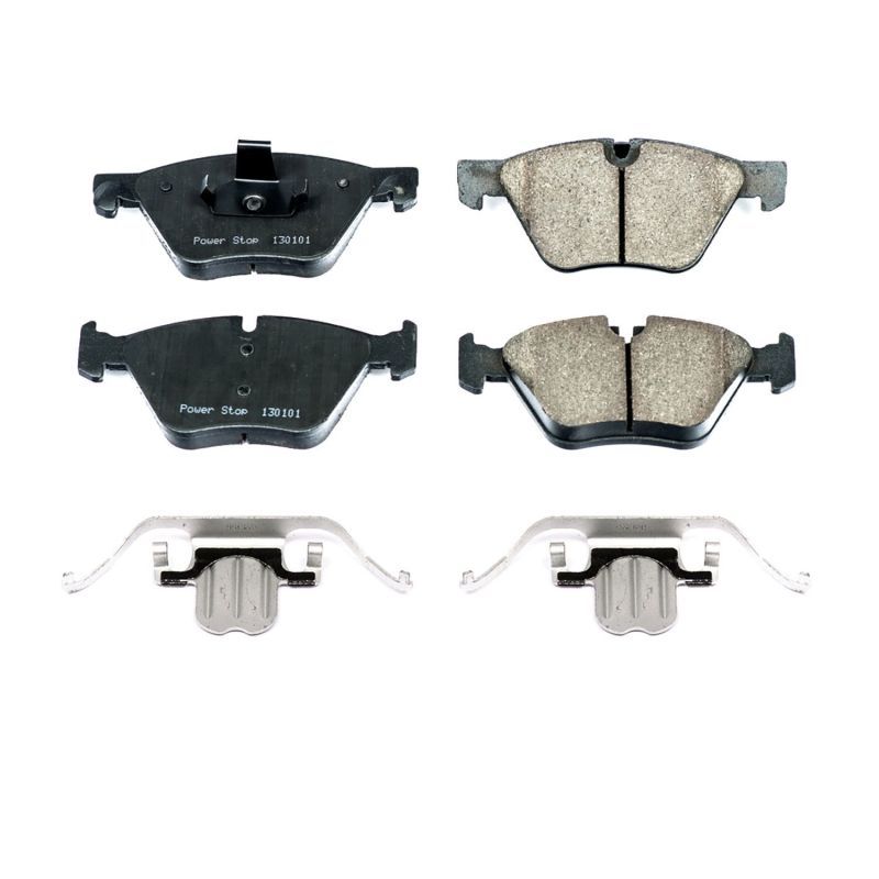PowerStop 17-1504 Front Z17 Evolution Ceramic Brake Pads with Hardware for 2011-2016 BMW 528i