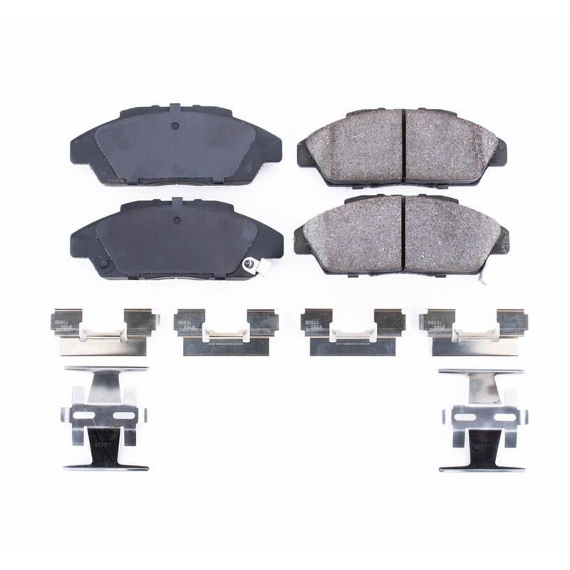 PowerStop 17-496 Front Z17 Evolution Ceramic Brake Pads with Hardware for 1990-1993 Honda Accord
